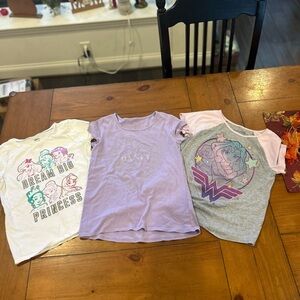 Jumping Beans/Disne Girls' T-Shirts in Purple, Gray, and White girls bundle tees